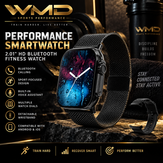 Performance Smartwatch | 2.01" HD Bluetooth Fitness Watch